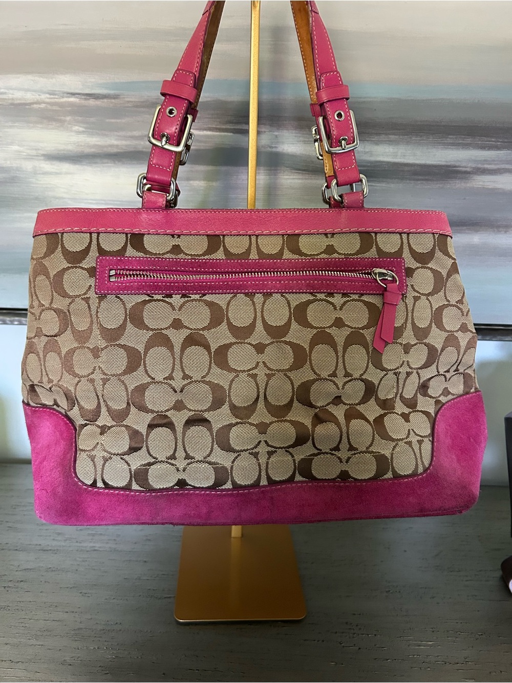 Coach Vintage 2004 Signature Canvas Shoulder Bag - Picture 3 of 11